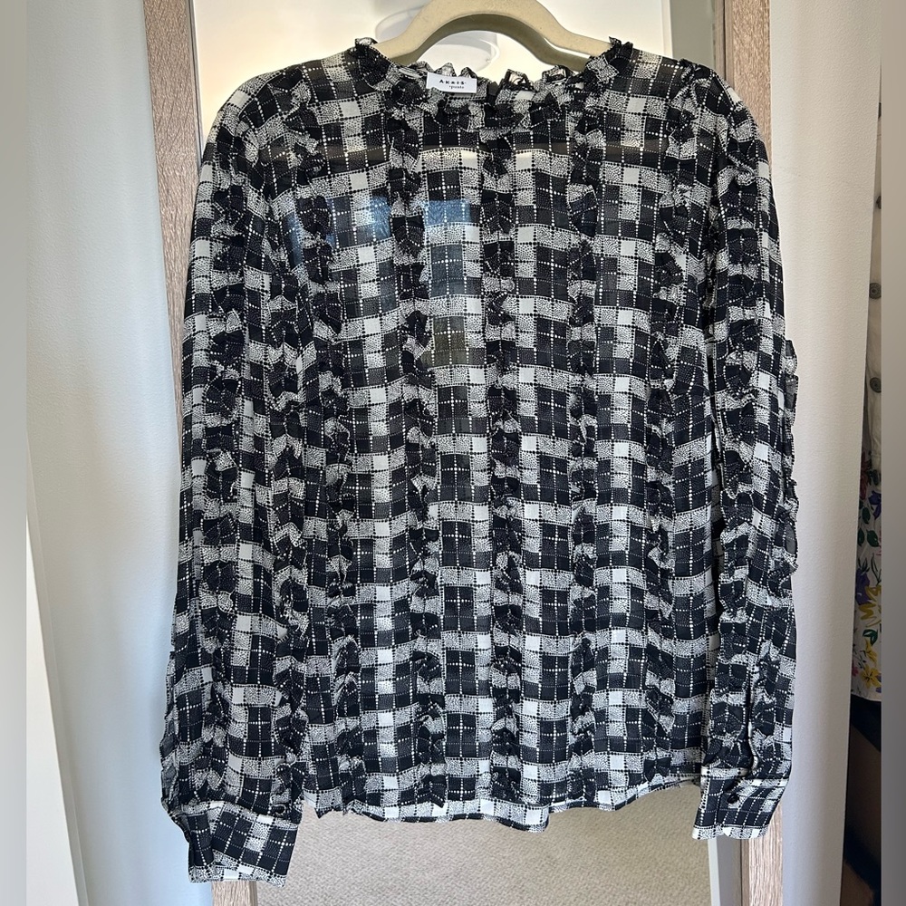 Akris Punto Black and white Blouse Size US 10